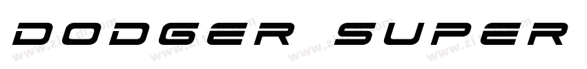 Dodger Super Italic字体转换